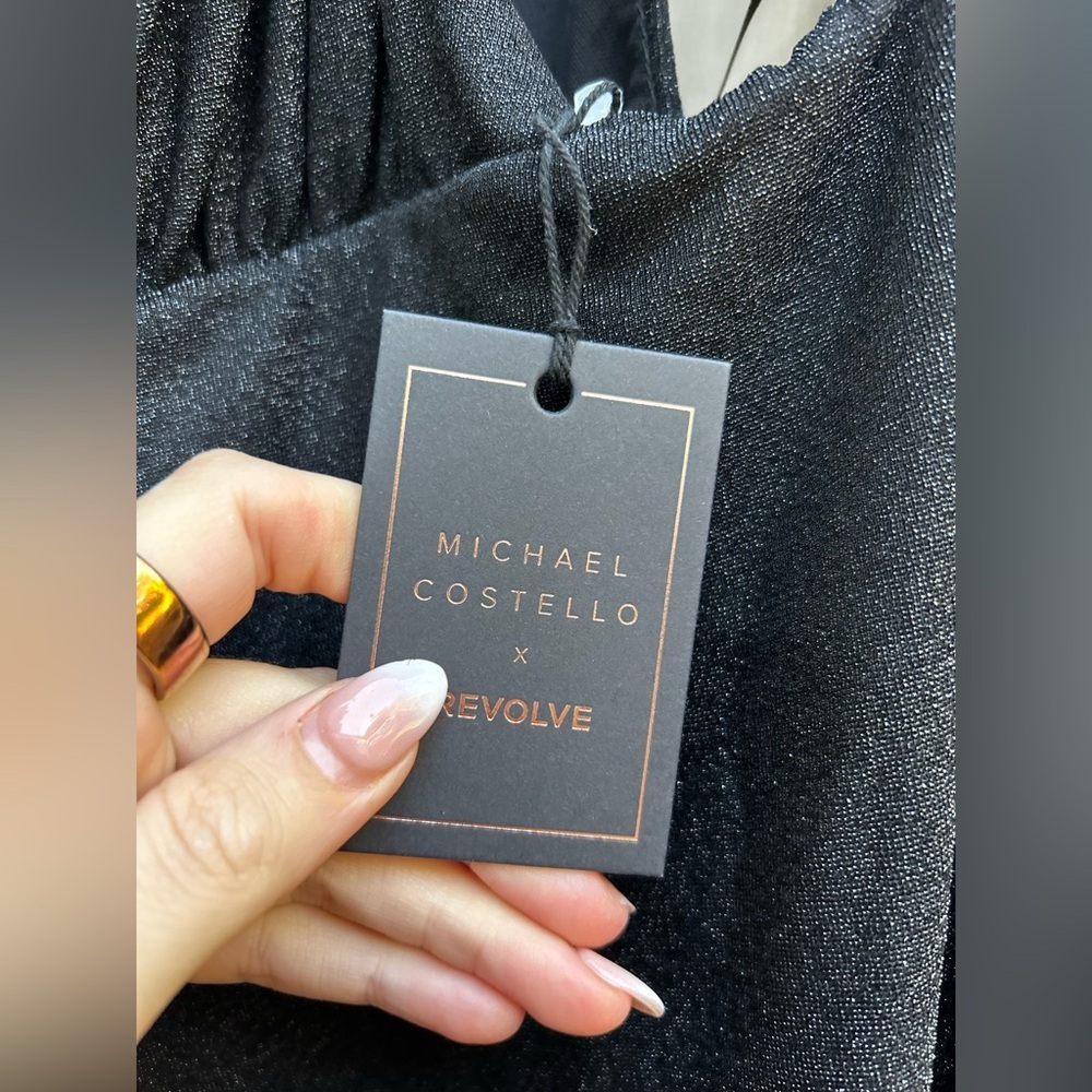 ❌SOLD❌Michael Costello x Revolve Fairleigh Gown in Black New with Tags! - Picture 5 of 8
